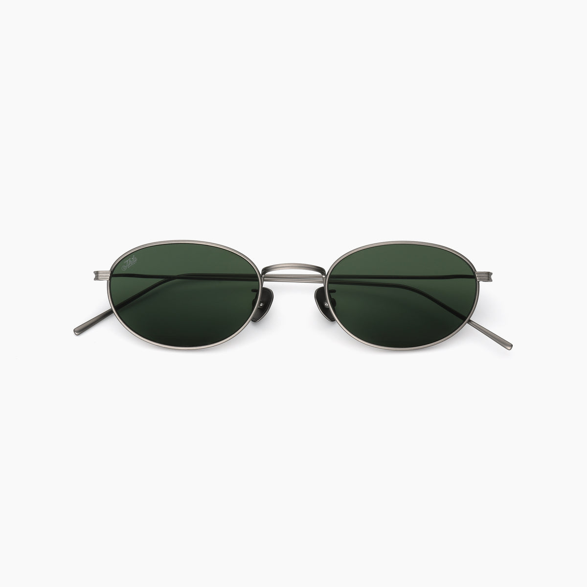 Petal — Brushed Gunmetal / Bottle Green