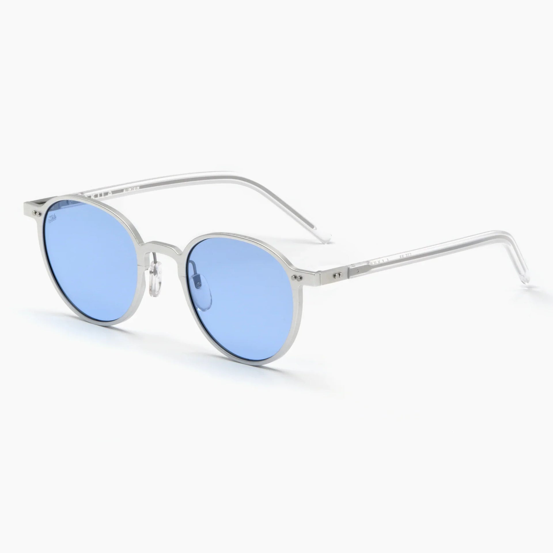 Silver / Blue
